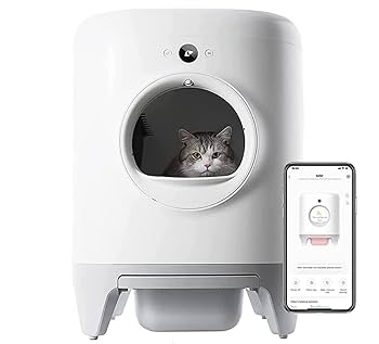 Amazon | PETKIT 猫 トイレ スマホ管理 センサー付き 飛散防止